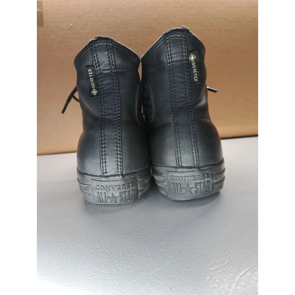 Converse Gore-Tex Shoes Mens 12 Black Leather Chuck Taylor All-Star Winter Hi